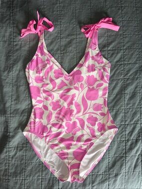 kate spade Pink and White Floral One-Piece swimsuit